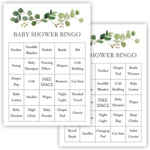 InvitationHouse Baby Gifts Bingo Baby Shower Game
