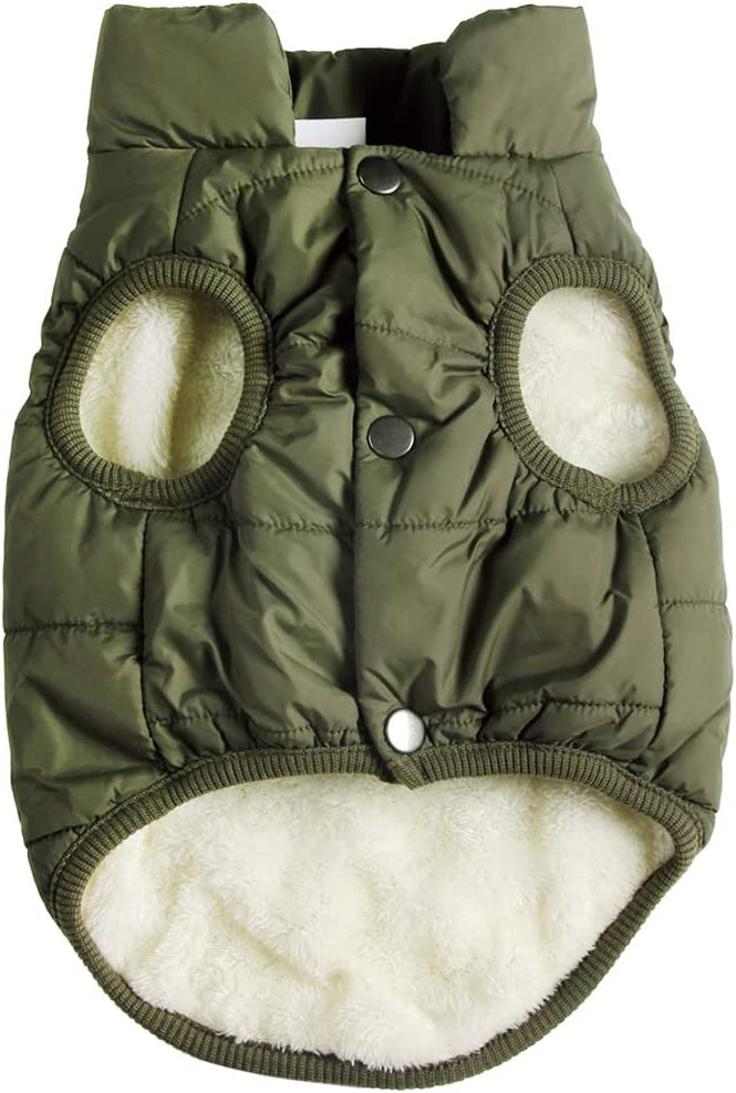 JoyDaog Fleece-Lined Windproof Cold Weather Dog Coat