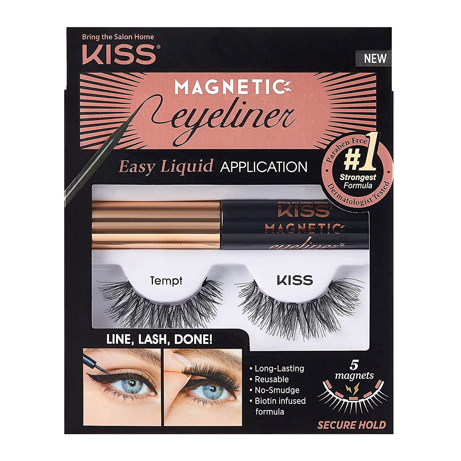 KISS Smudge-Proof Eyeliner & Magnetic Eyelashes