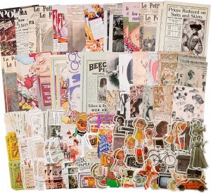 Knaid Retro Aesthetic Papers & Stickers Scrapbooking Supplies