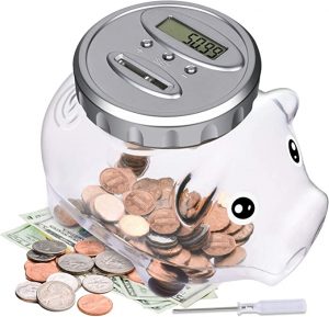 Lefree Automatic LCD Display Digital Large Capacity Piggy Bank