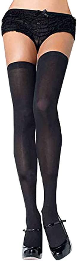 Leg Avenue Opaque Nylon Thigh High Stockings