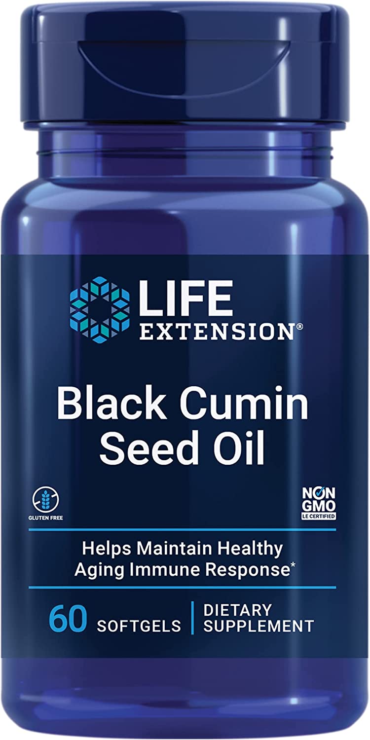 Life Extension Healthy Aging Adult Black Cumin Seed Oil