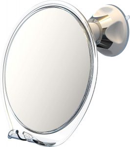 Luxo Round Glass Shower Mirror