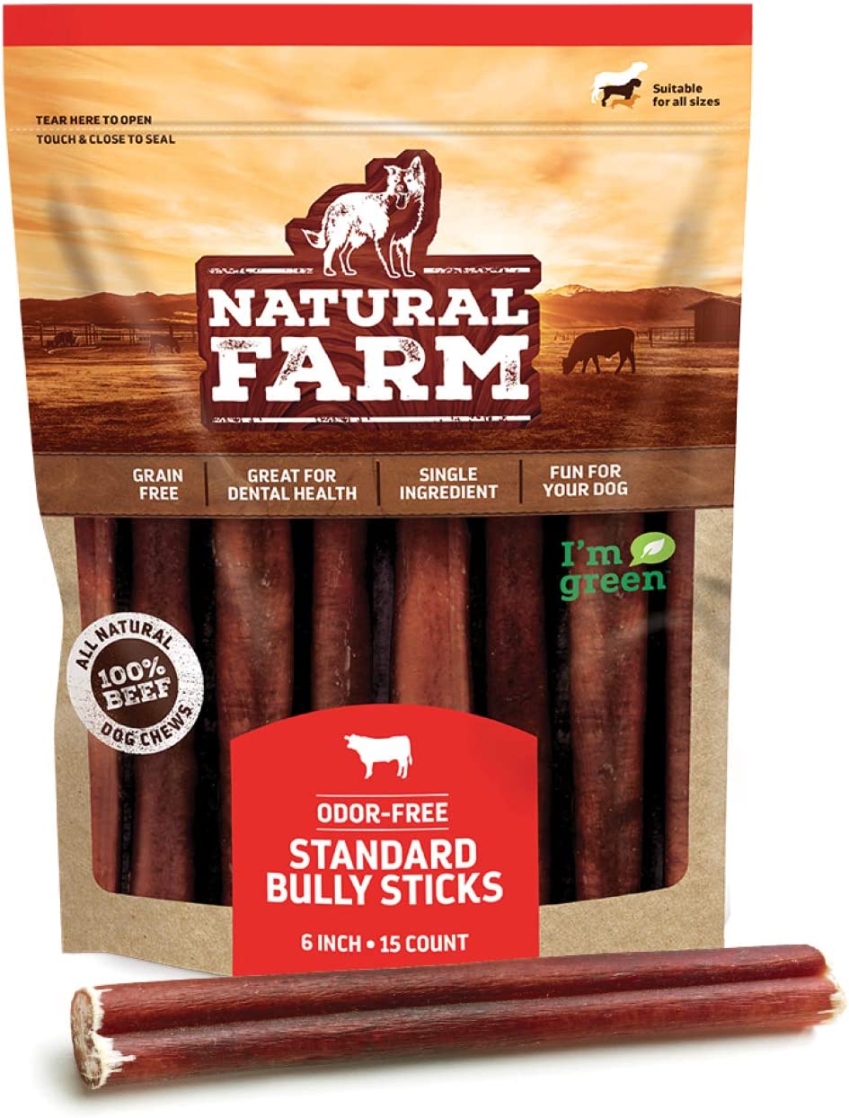 Natural Farm Single Ingredient Non-GMO Bully Sticks