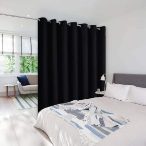 NICETOWN Triple-Weave Polyester Curtain Room Divider