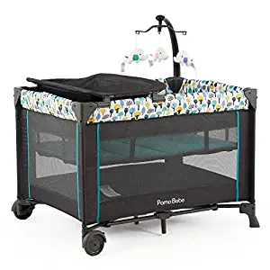 Pamo babe Portable Bassinet & Changing Pack and Play