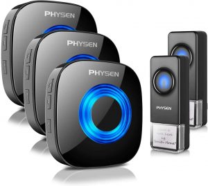 Physen 5-Volume Customizable Wireless Doorbell