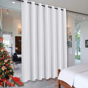 RYB HOME Machine Washable Curtain Room Divider