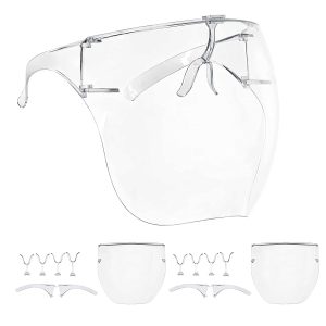 Salon World Anti-Fog Glasses Face Shields, 3-Count