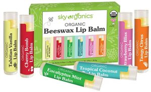 Sky Organics USDA Organic Organic Beeswax Chapstick, 4-Pack