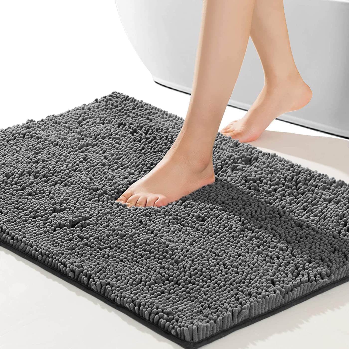 SONORO KATE Ultra Absorbent Shag Bath Mat, 32×20-Inch