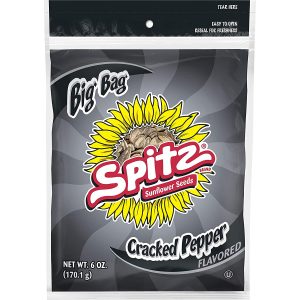 Spitz Cracked Pepper Flavor Sunflower Seeds, 9-Pack