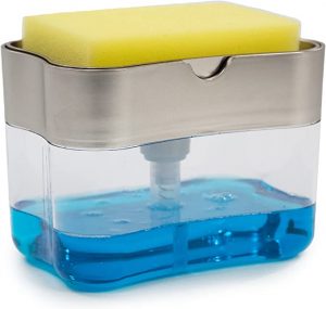 S&T INC. Dish Soap Dispenser & Sponge Holder