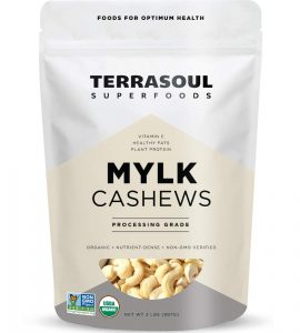 Terrasoul Superfoods Mylk Grade Raw Organic Cashews