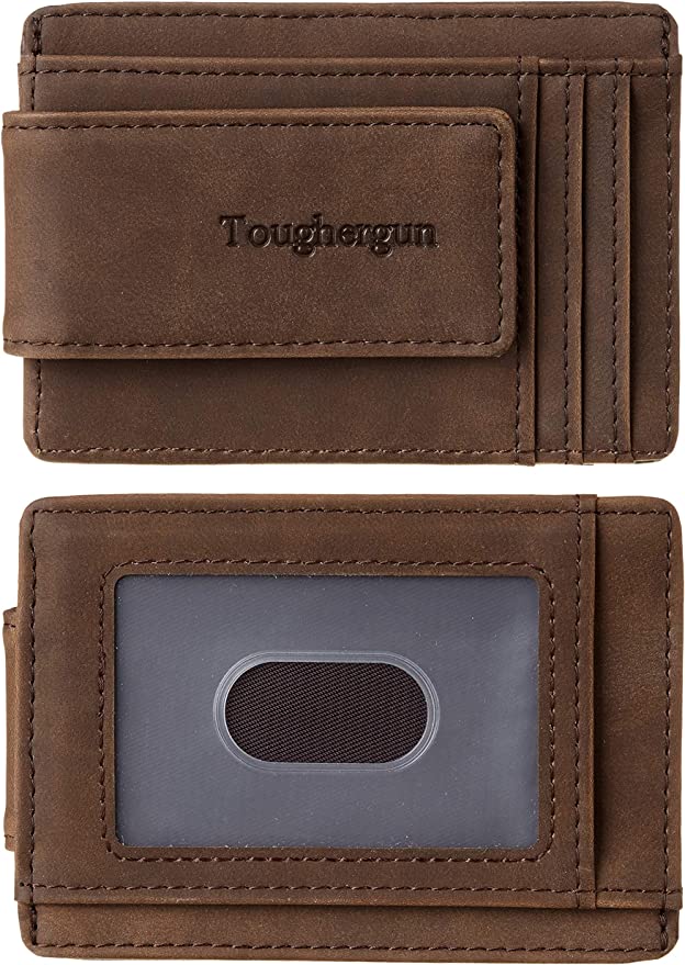 Toughergun Magnetic Pocket Leather Money Clip