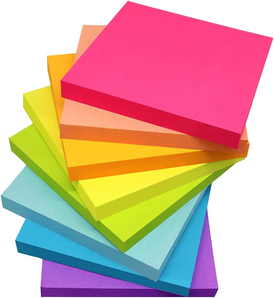 Vanpad Assorted Bright Colors Sticky Notes