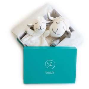 Yuppie Mommy Lovey Blankets Baby Shower Gift, 2-Piece