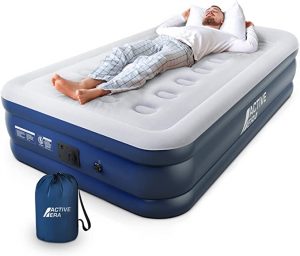 Active Era Puncture Resistant Air Mattress With Built-In Pump