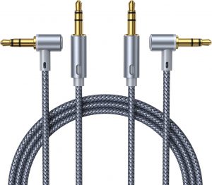 AINOPE Plug & Play Woven AUX Cable, 4-Foot