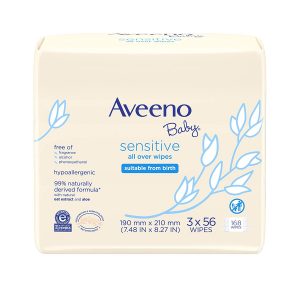 Aveeno Baby Oat Extract & Aloe Baby Wipes For Sensitive Skin
