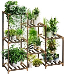 Bamworld 3-Tiered Wooden Plant Stand