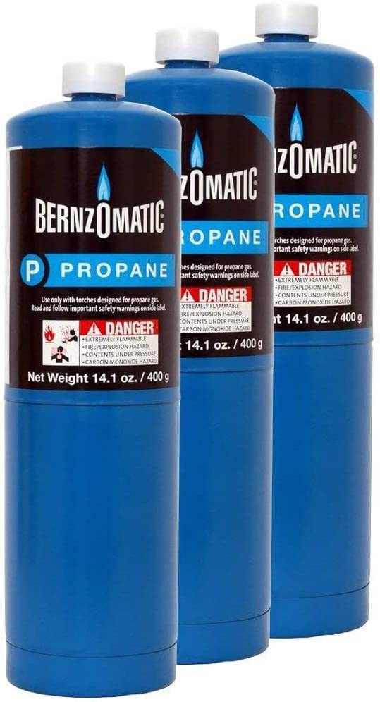 Bernzomatic Easy Use Home Small Propane Tanks, 3-Pack