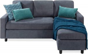 Best Choice Products Thick Breathable Cushions Reversible Sectional