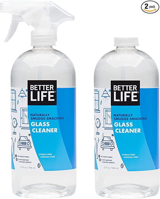 Better Life Natural Streak Free Glass Cleaner, 2 Pack