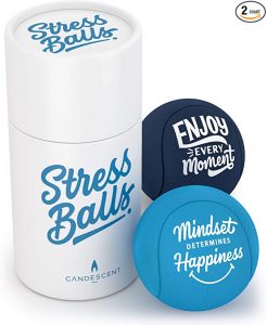Candescent Motivational Hand Therapy Stress Ball, 2 Pack