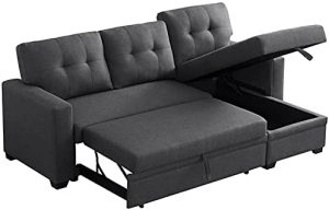 Devion Furniture Storage Chaise Sleeper Sectional