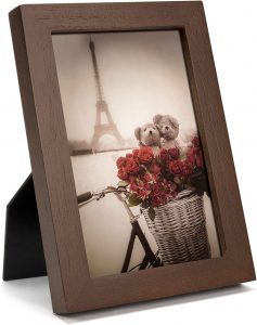 Emfogo Real Glass Insert Wooden Picture Frame