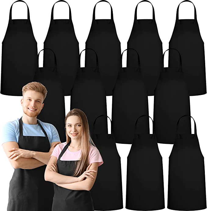 GREEN LIFESTYLE Machine Washable Apron For Grilling, 12 Pack