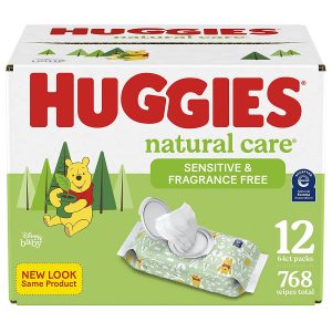 Huggies Natural Care Unscented Baby Wipes For Sensitive Skin