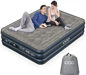 iDOO Double High Adjustable Air Mattress With Built-In Pump