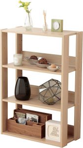 IRIS USA 3-Tier Adjustable Wooden Bookshelf