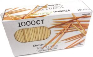 Kitchen Essential Natural Bamboo Toothpicks, 100-Count