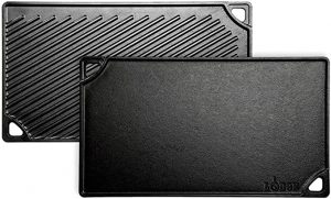 Lodge Reversible Cast Iron Griddle For Outdoor Grilling