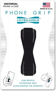 LOVEHANDLE Low Profile Elastic Strap Phone Grip