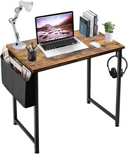 Lufeiya Small Spaces Rustic Wooden Writing Desk