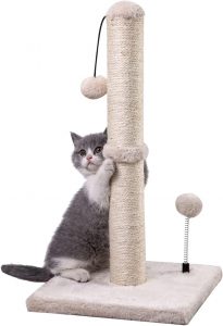MECOOL Hanging & Spring Ball Toys Cat Scratching Post