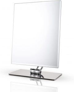 Miusco Beveled Edges Frameless Standing Vanity Mirror