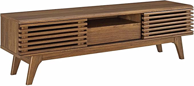 Modway Low Profile Mid-Century Modern Wooden TV Stand