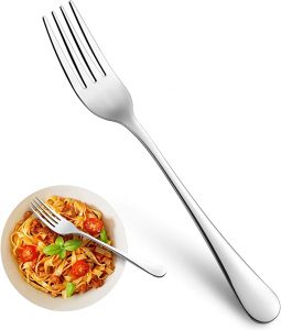 MUTNITT Food Grade Stainless Steel Dinner Forks, 16 Piece