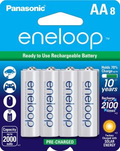 Panasonic eneloop 2100 Cycle Rechargeable AA Batteries, 8-Pack