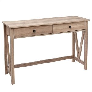 ROCKPOINT Rustic Farmhouse Wooden Writing Desk