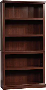Sauder Select Collection Cherry Finish 5-Tier Wooden Bookshelf