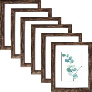SESEAT Wall Hanging & Tabletop Wooden Picture Frames, 6-Pack