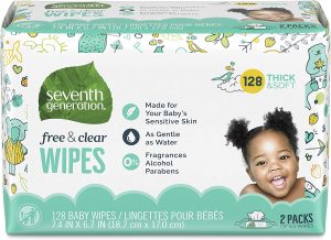 Seventh Generation Free & Clear Baby Wipes For Sensitive Skin