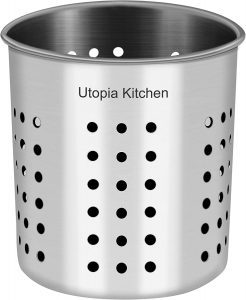 Utopia Kitchen Drainage Holes Design Steel Utensil Holder